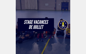 STAGE VACANCES DE JUILLET