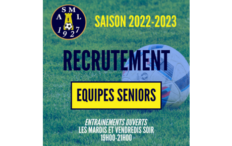 Recrutement joueurs seniors